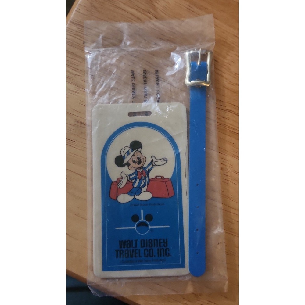 MICKEY MOUSE LUGGAGE TAG VINTAGE